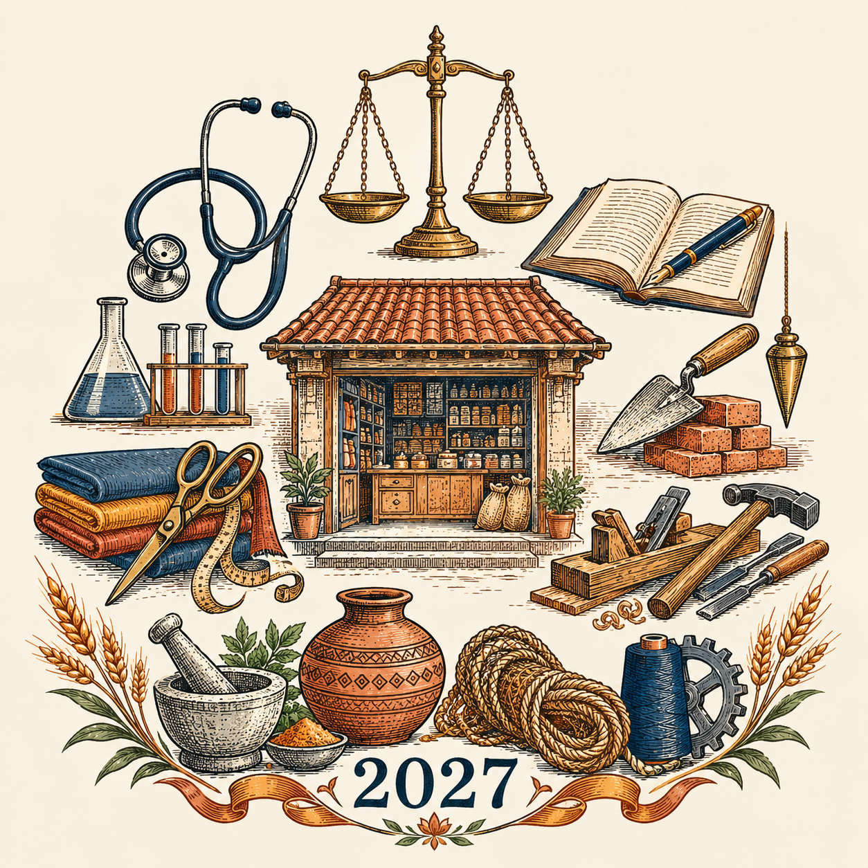 Business directory emblem